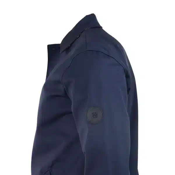 Mens Mid Length Overcoat Jacket Light Weight Smart Casual Navy Mac
