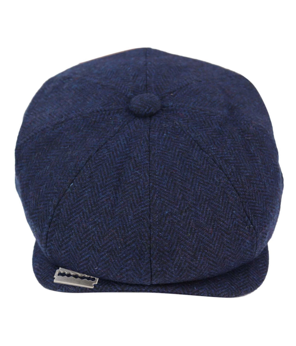 8-Panel Newsboy Hat with Razor Blade Navy