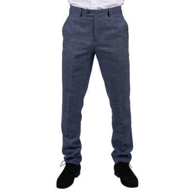 Phantom - Men's Blue Check Trousers