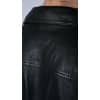 Mens Black real Leather Vintage Soft Jacket Short Jeans Style Classic Stud