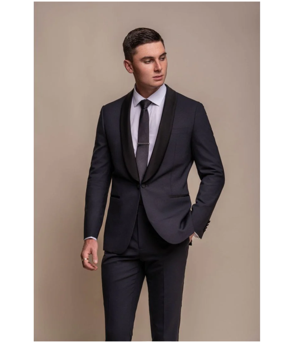 Aspen - Men's Navy Tuxedo 2 Piece Wedding Suit