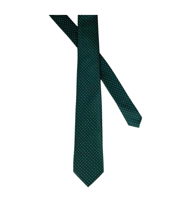 Men's Matching Wedding Satin Silk Tie Hanky & Tie Clip Polka Dot