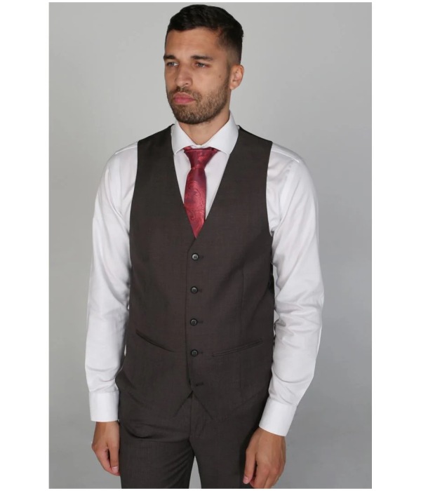 Charles - Men's Charcoal Waistcoat