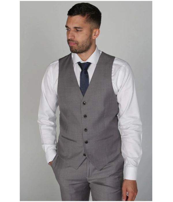 Charles - Men's Grey Waistcoat