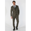 Kurt Men's Sage Green 3-Piece Tailored Fit Suit for Summer Weddings