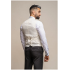Marco - Men's Double Breasted Scoop Cream Waistcoat