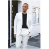 Mario - Men's 2 Piece Summer Suit Cream Office Wedding Classic Italian