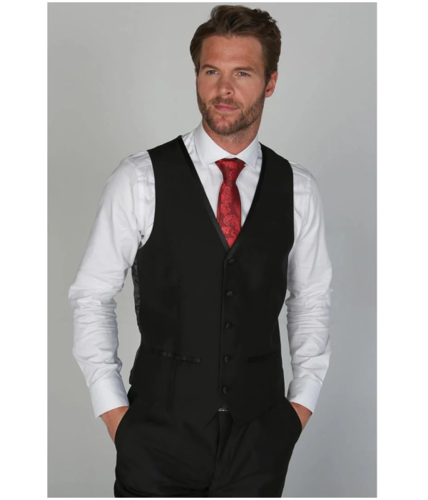 Regent - Men's Black Waistcoat