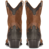 Mens High Western Boots Real Leather Brown Riding Dancing Hunting Cowboy Vintage Pointed Toe