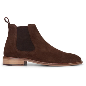 Men’s Brown Suede Leather Slip On Chelsea Ankle Boots