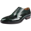 Harry - Men's Green Patent Leather Brogue Shoes