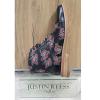 Adam - Men's Black Floral Skull Print Leather Oxford Boots