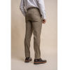 Gaston - Men's Tweed Olive Check Trousers