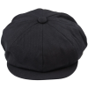 Men's 8 Panel Razor Summer Black Baker Boy Hat Cotton Blinders Newsboy Flat Cap Shelby