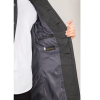 Men's Stand Collar Wool Blend Grey Overcoat