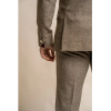 Gaston - Men's Tweed Olive Check Blazer