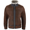 Men's Sherling Sheepskin Zip Pilot Flying Jacket WW2