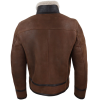 Men's Sherling Sheepskin Zip Pilot Flying Jacket WW2