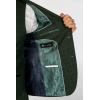 Leo - Men's Green 3 Piece Checked Tailored Fit Suit