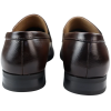 Men's Moccasin Brown Loafers Shoes Leather Lined Slip On Smart Formal Shoe