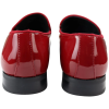 Men's Moccasin Loafers Shoes Leather Red Lined Slip On Velvet Smart Formal Shoe