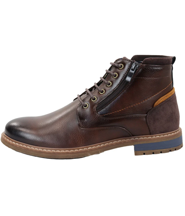 Men's Lace Up Brown Ankle Boots