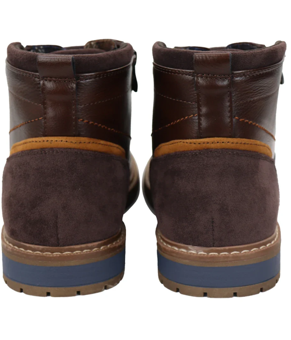 Men's Lace Up Brown Ankle Boots