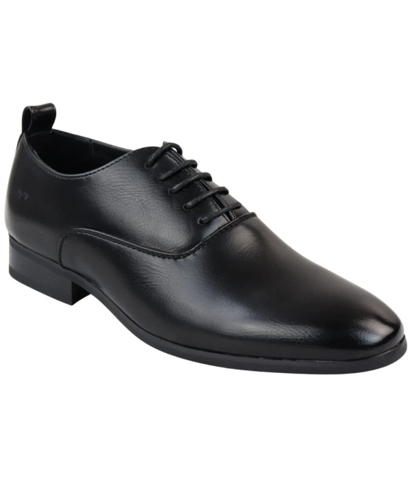 Men's Lace Up Black Derby Oxford Shoes