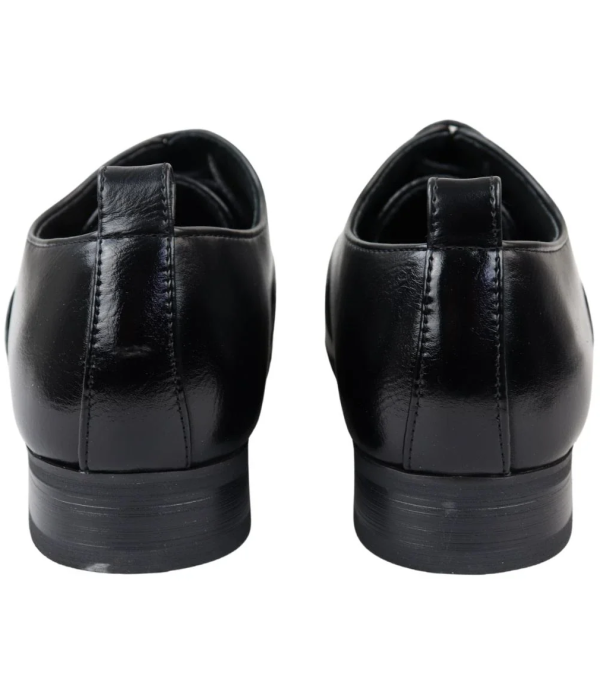 Men's Lace Up Black Derby Oxford Shoes