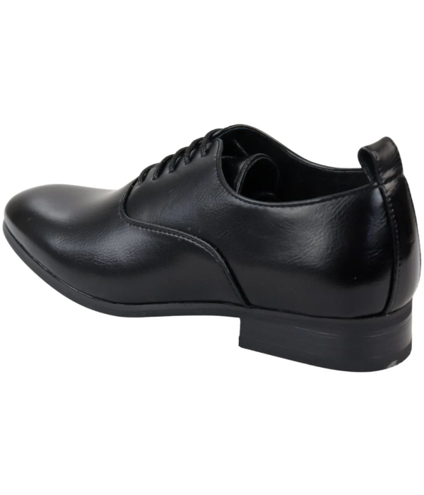 Men's Lace Up Black Derby Oxford Shoes