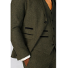 Oscar - Men's Olive Green Wool Blend Tweed Blazer