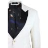 Rosa - Men's Soft Velvet Ivory Cream 1 Button Dinner Jacket Tuxedo Blazer Fit