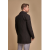 Sanford - Men's Black Wool Blend Overcoat