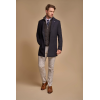 Sanford - Men's Navy Wool Blend Overcoat