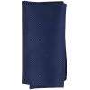 Men's Tie Pocket Sqaure Set Formal Solid Necktie - Navy