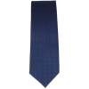 Men's Tie Pocket Sqaure Set Formal Solid Necktie - Navy
